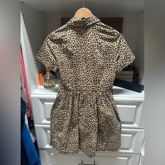 J. Crew A Line Shirt Dress in Leopard Chino for Women - Picture 8 of 8